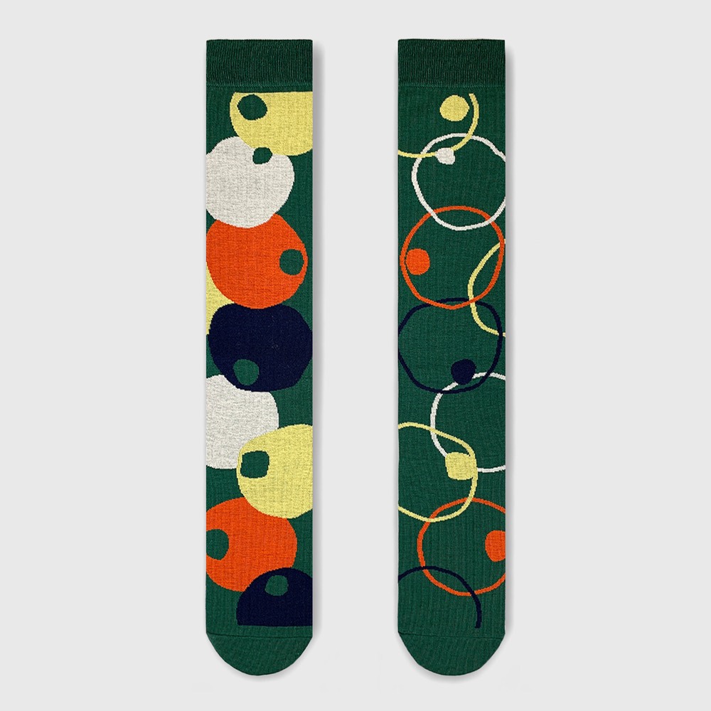 Plop Asymmetric Knee-High Socks — Made in Japan product image